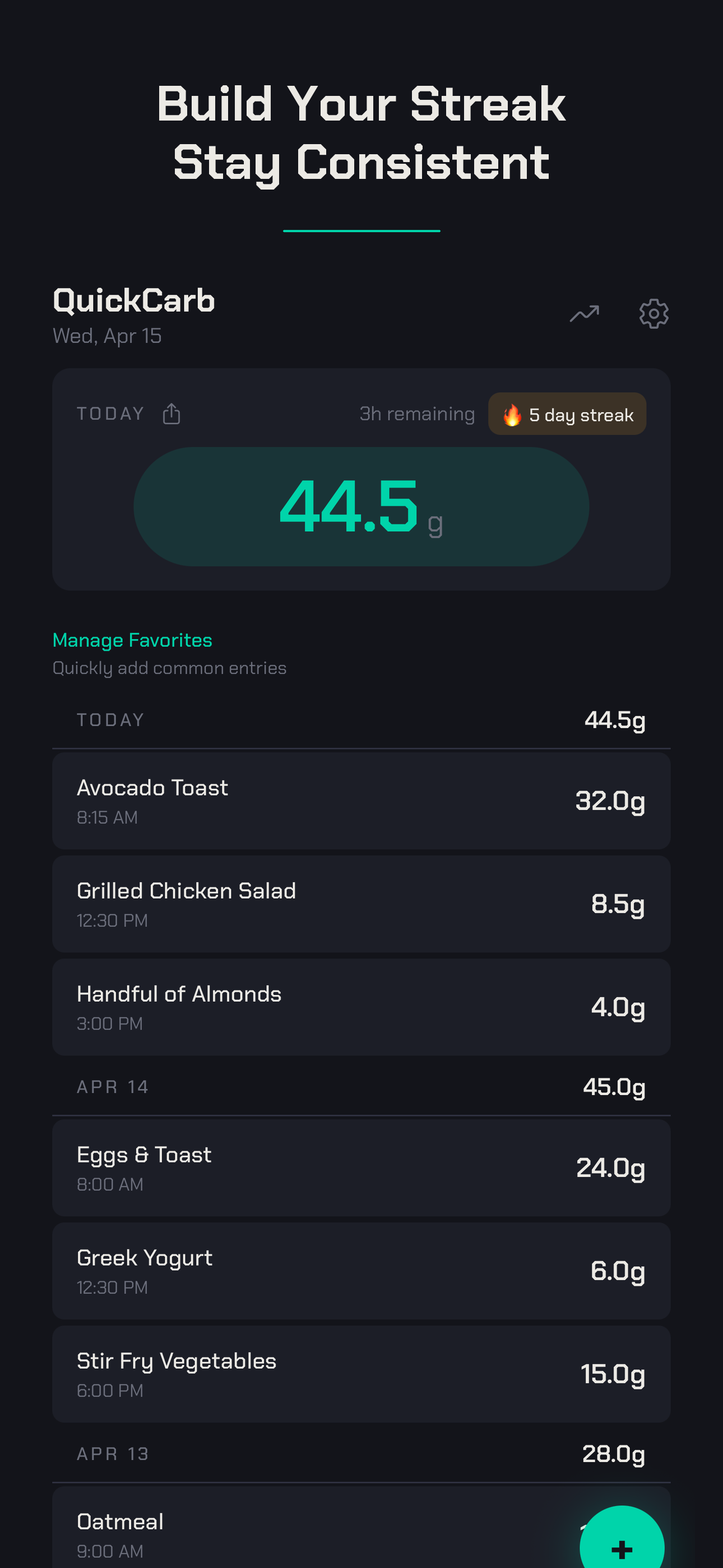 Quick Carb - Carb Counter screenshot 9