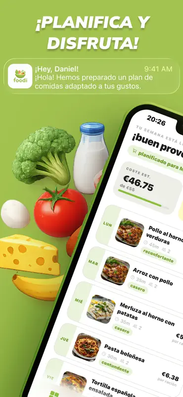 Foodi: Planificador de Comidas screenshot 1 of 5