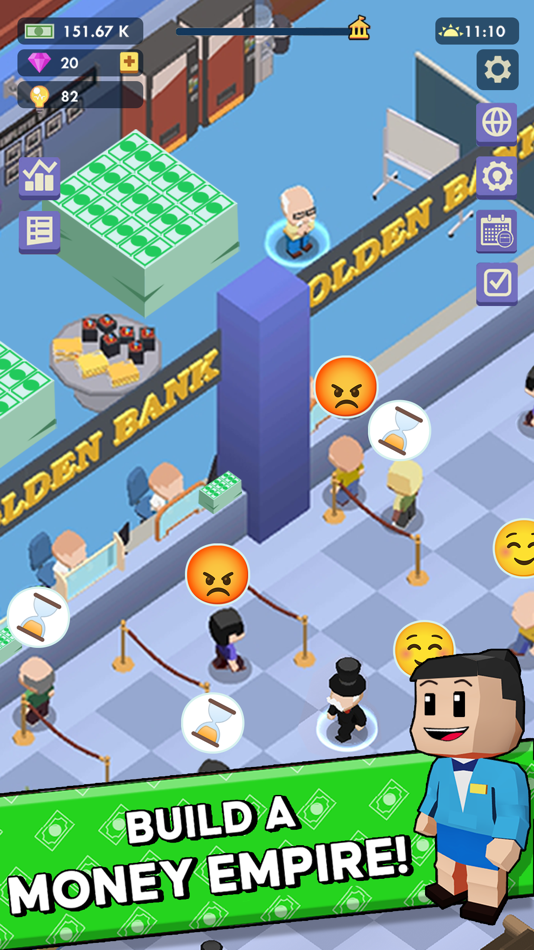 #3. Idle Bank: Money Games! (iOS) 来自: TapNation