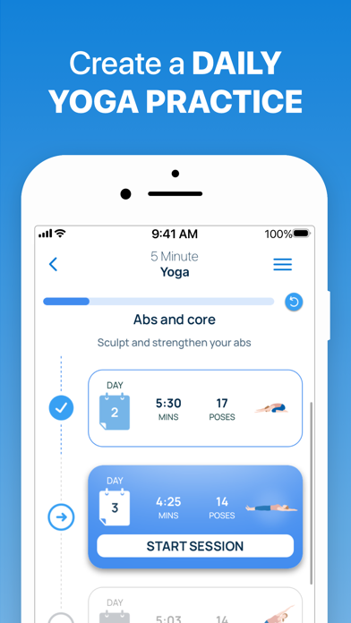 5 Minute Yoga Workouts Screenshot