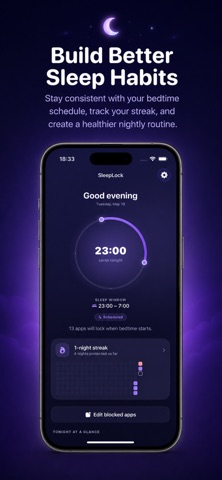 SleepLock: Sleep App Blocker iPhone screenshot