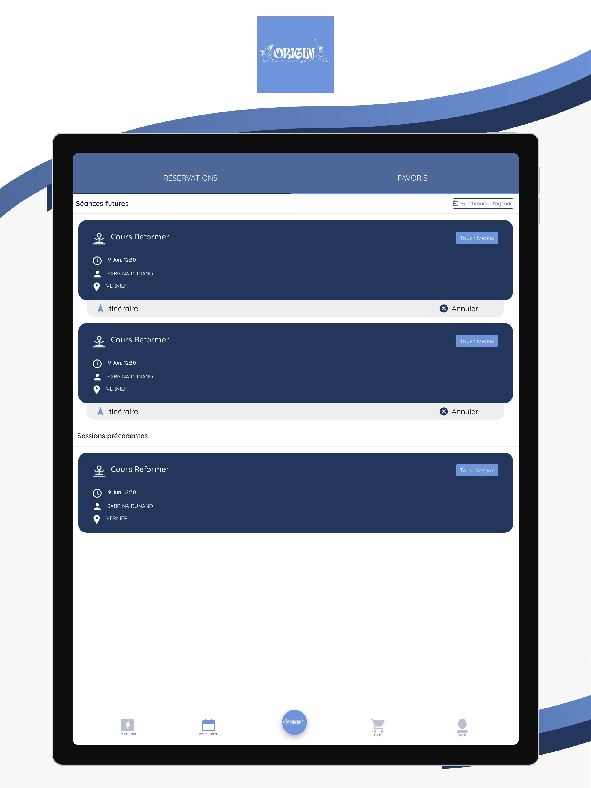 Origin Pilates Studio app screenshot 6