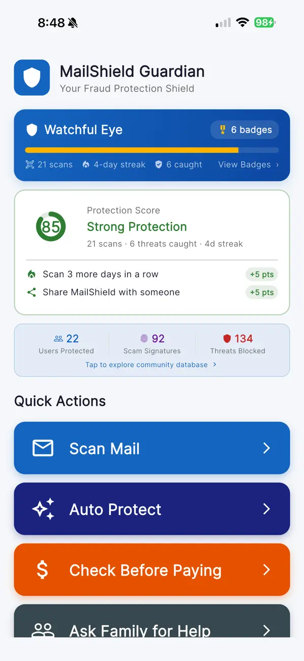 Screenshot #3 pour MailShield Guardian