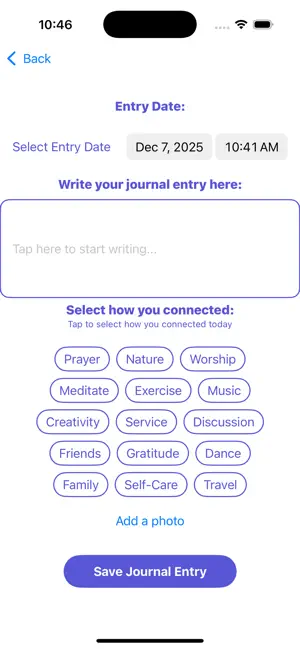 Kairos Journal screenshot 2
