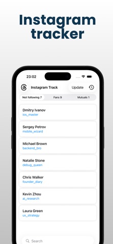 Threads Track - Followers screenshot