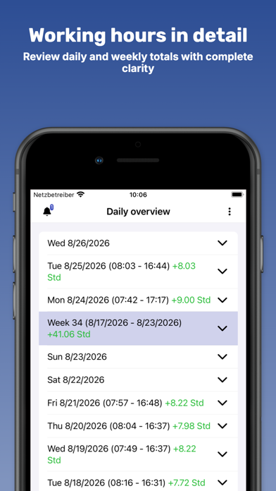 planzeit App Screenshot 5 of 8