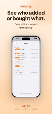 Cartly - Shared Shopping List Screenshot 6 of 6