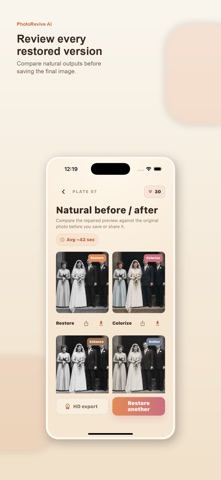 PhotoReviveAI - Photo Restore iPhone screenshot