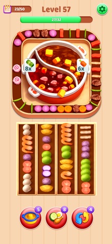 Hotpot Go: Food Sorting Game Screenshot 2 of 6