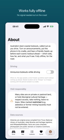 Scenic Lookouts Australia iPhone screenshot