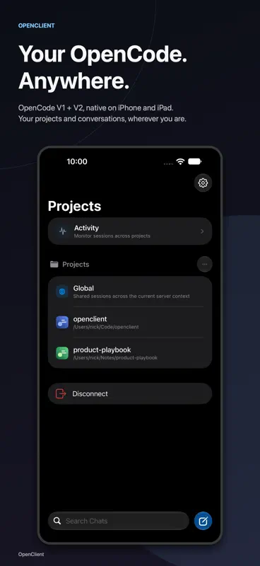 OpenClient for OpenCode screenshot 1 of 10