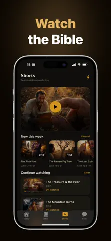 Bible Shorts: Watch & Study App Store screenshot 3