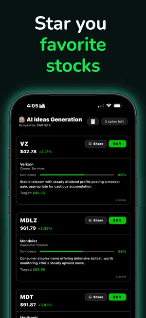 Lomow: AI Stock Trade Ideas screenshot 3