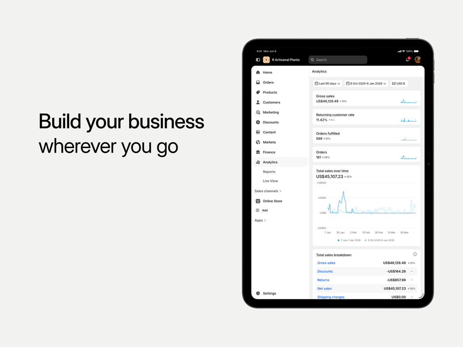 #1. Shopify: Sell online/in person (iOS) Door: Shopify Inc.