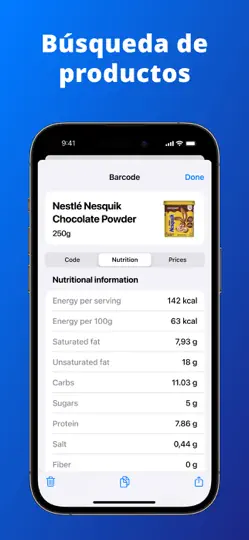 Captura de pantalla de Lector Código De Barras Air en iPhone 5
