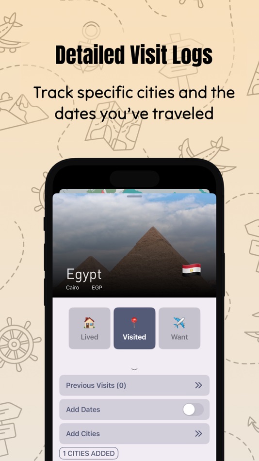 #3. World Map: Visited Countries (iOS) 由: Federico German Ramos