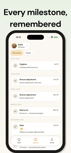 Toothy Journal: Dental Tracker screenshot 3