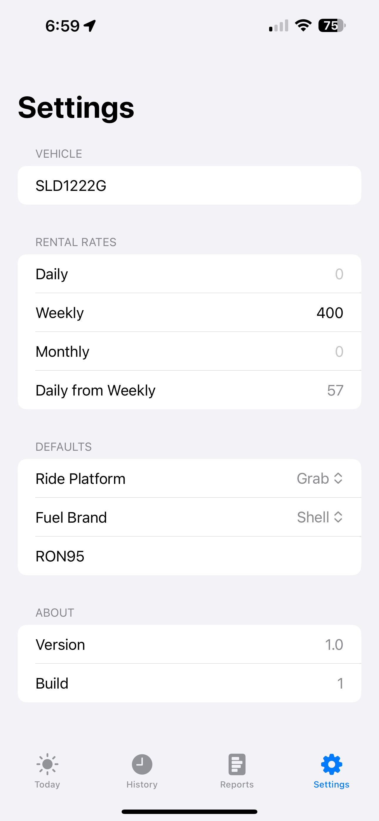 Daily Cashflow (Legacy)