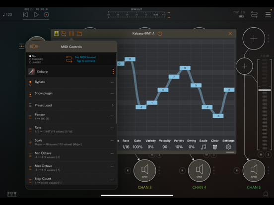 Screenshot #5 pour Kebarp AUv3 MIDI Arpeggiator