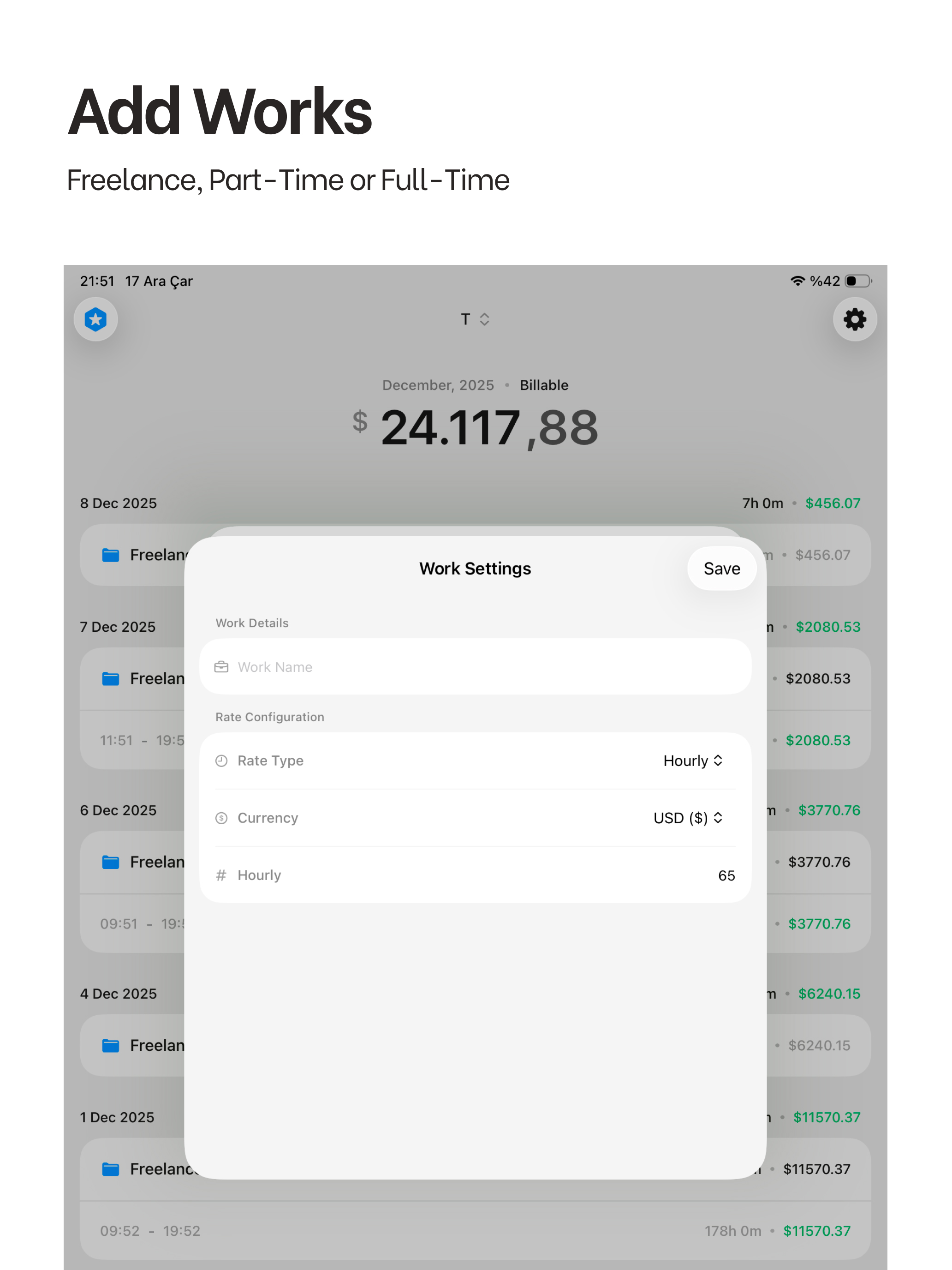 TimeFlow - Work Time Tracker