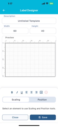 Mobile Label Printer screenshot
