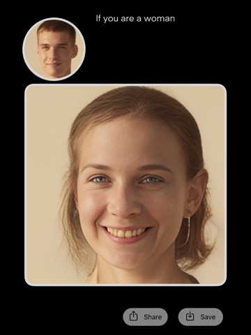 Dual Face - AI Shift Gender iPad screenshot