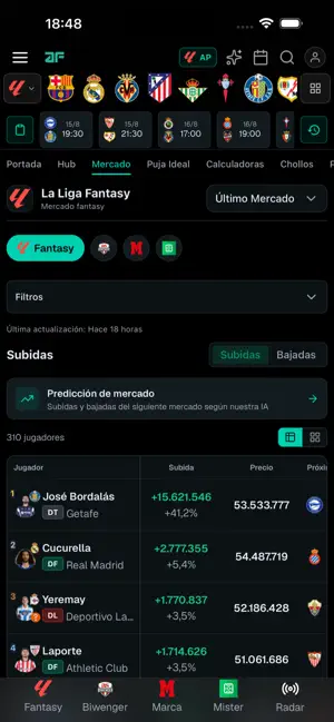 Analítica Fantasy screenshot 2
