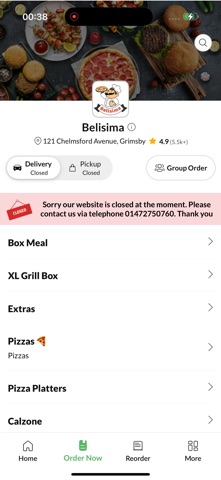 BELISIMA PIZZA - TOP RATED screenshot