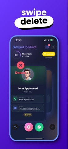 SwipeContact: AI Cleaner Screenshot 5 of 7