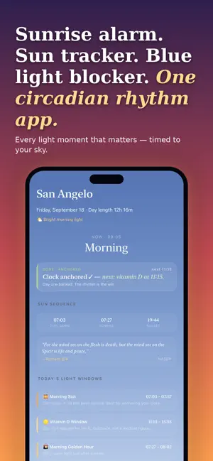 Opsin: Circadian Sun & Sleep screenshot 1