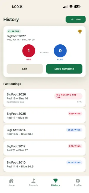 BigFoot Golf screenshot 1