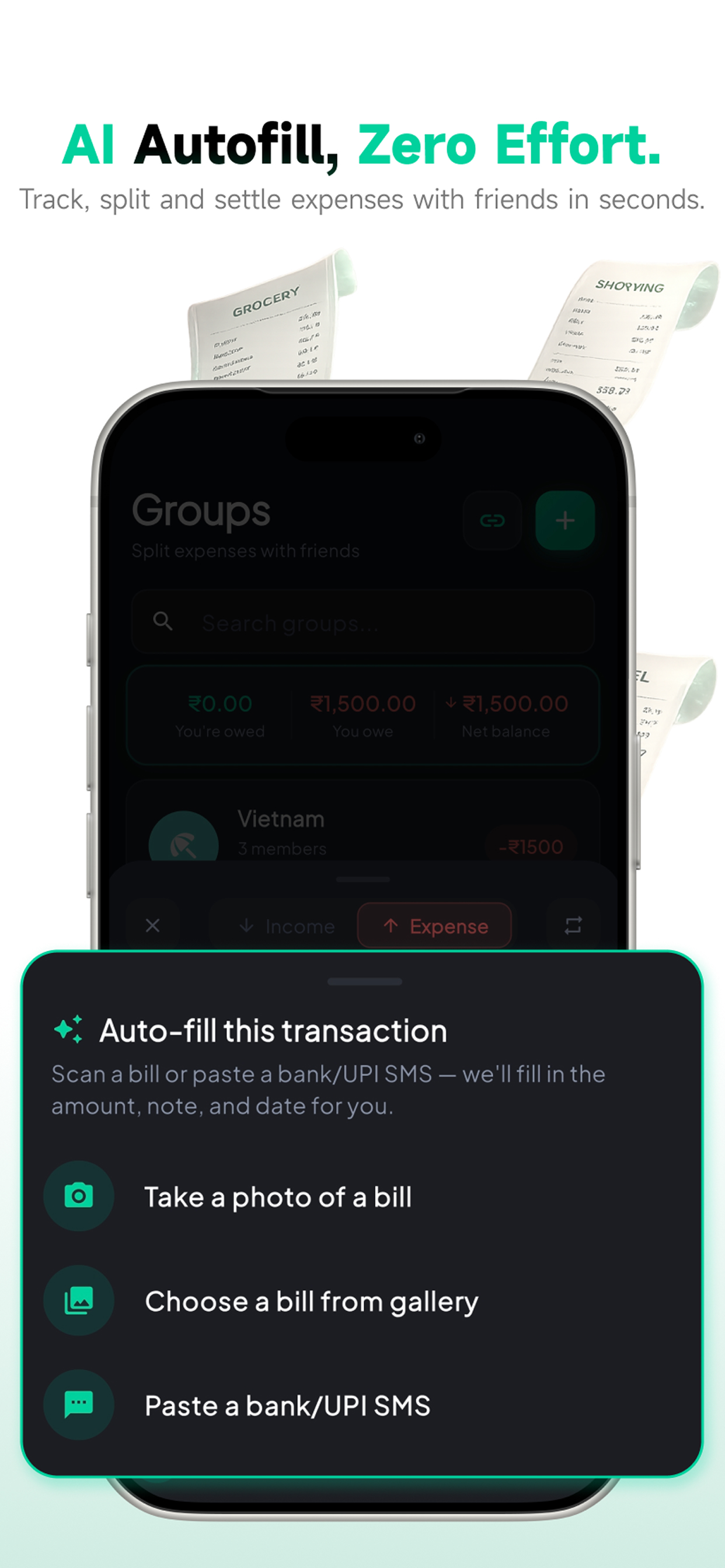 SplitPay - Bills & Expenses screenshot 2