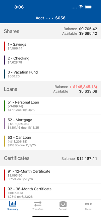 IFCU Mobile Banking Screenshot 2 of 5