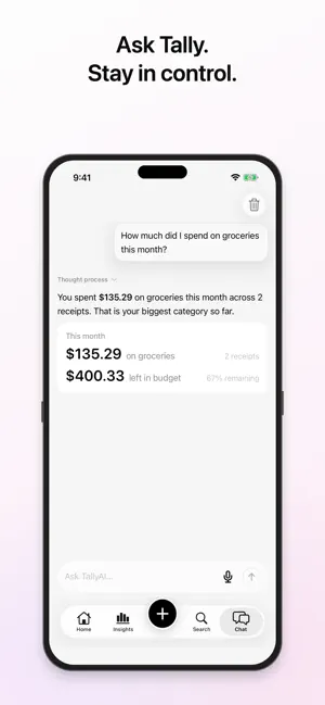 TallyAI - Private Budgeting screenshot 4