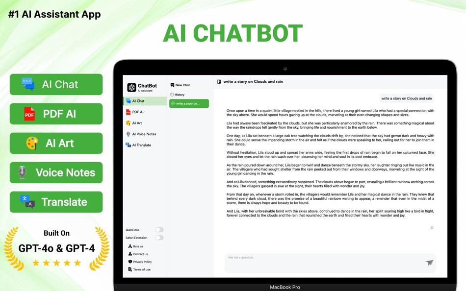 #1. AI ChatBot, Ask AI Assistant (macOS) Podle: Awais Mobeen