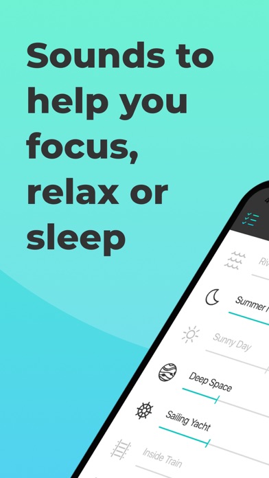 Screenshot #1 pour Noizio — focus, relax, sleep
