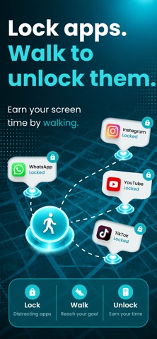 Walk to Unlock Screen Time iPhone screenshot