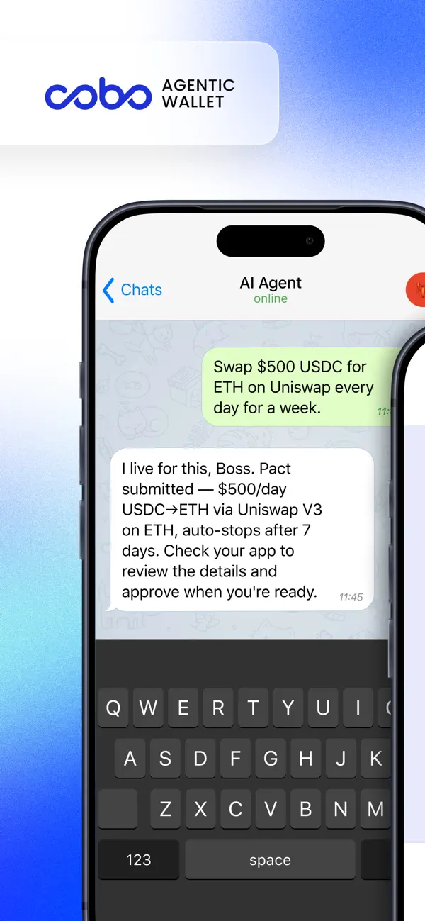Screenshot #1 pour Cobo Agentic Wallet