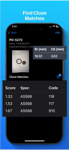 O-Ring Tracker screenshot