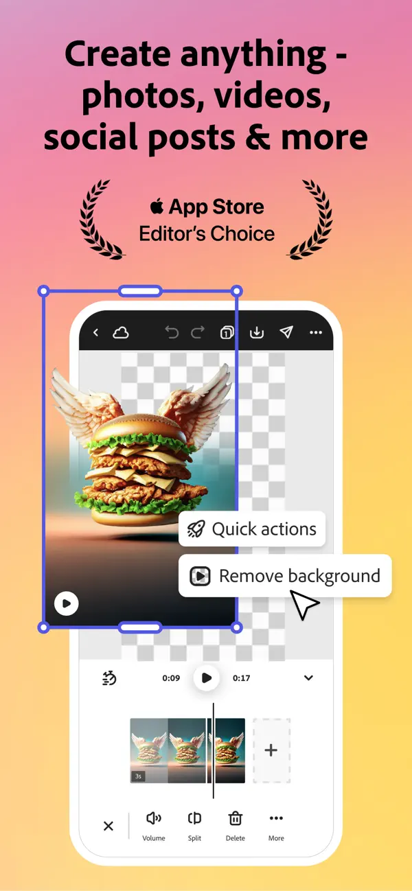 #1. Adobe Express: Create Anything (iOS) โดย: Adobe Inc.