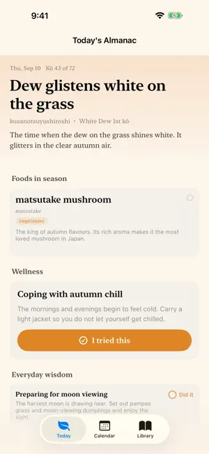 24 Solar Terms - Sekki Goyomi screenshot 1