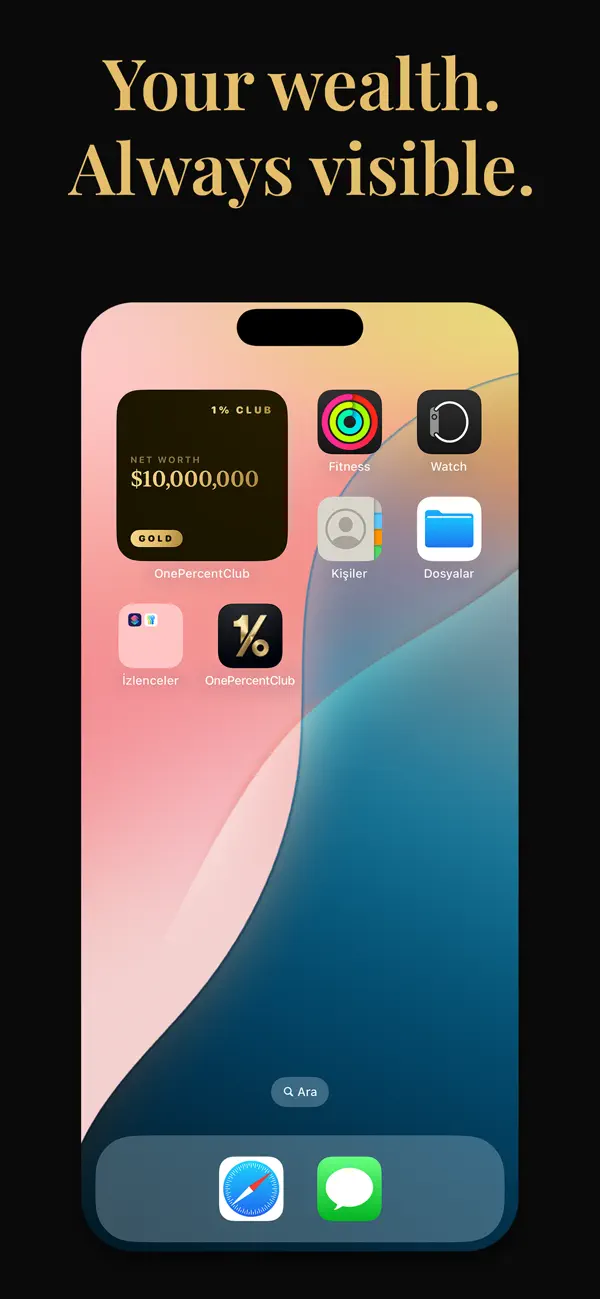 Screenshot #1 pour 1% Club — Luxury Widget
