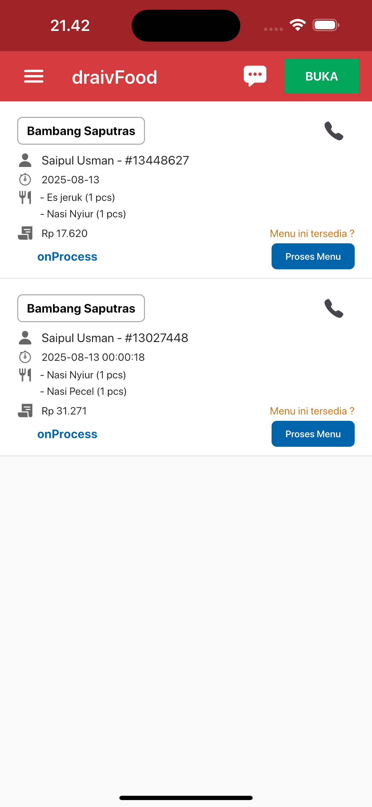 Draiv Food - Mitra Kuliner screenshot 3
