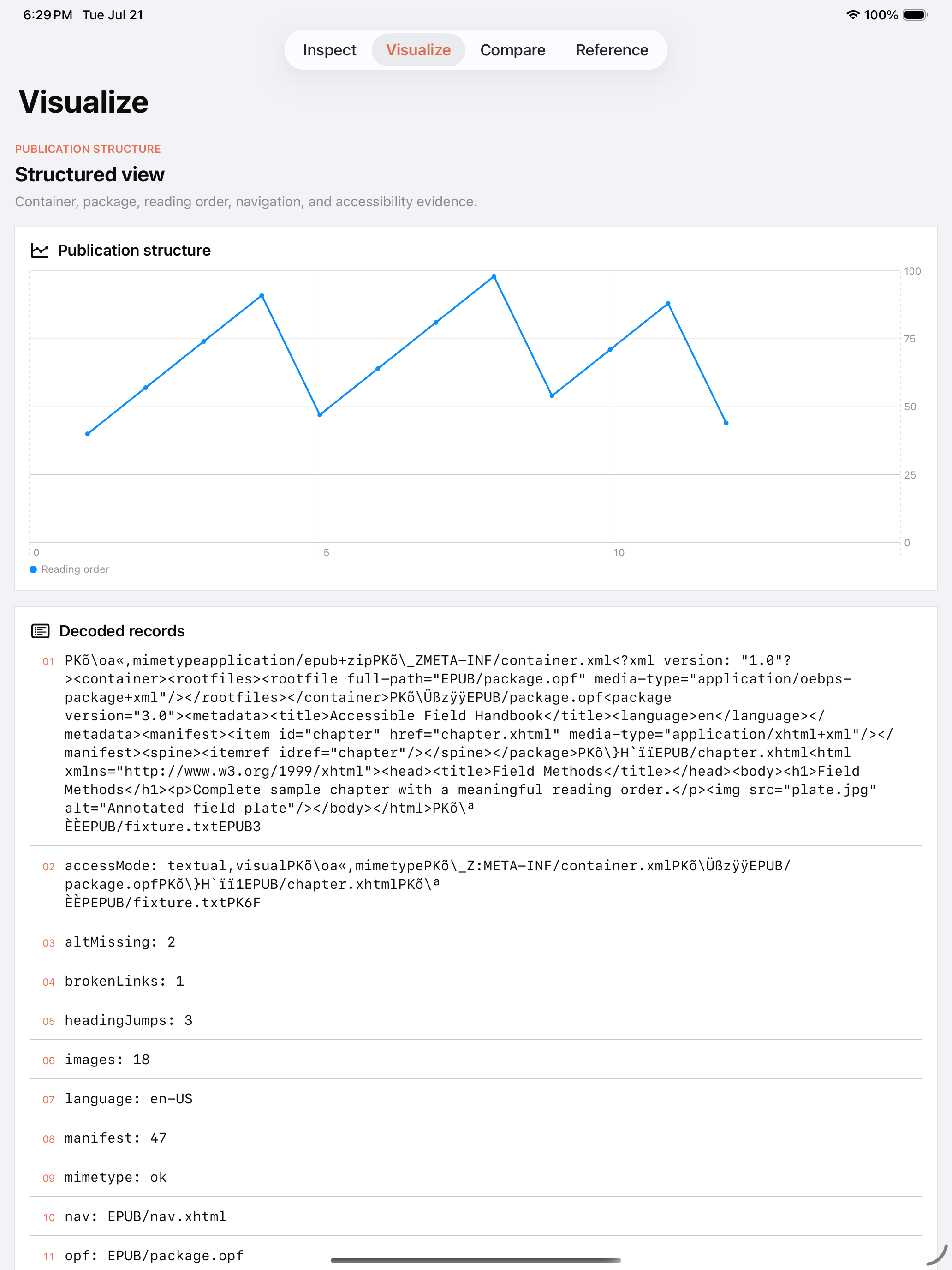 Epubproof: Book Audit iPad screenshot 2 of 3