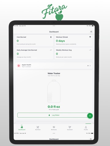 Fitara AI -AI Fitness Tracker iPad screenshot