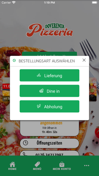 Doverener Pizzeria Screenshot