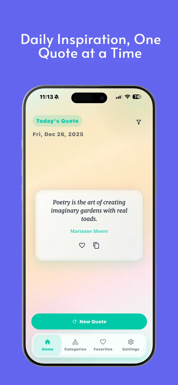 QuoteSpace (iOS) Podle: JIHUN JO