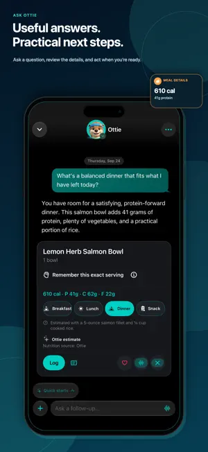 Ottie: AI Nutrition & Fitness screenshot 1