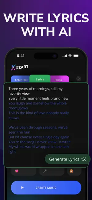 AI Song Generator - Mozart iPhone screenshot 3