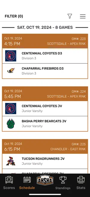 AHSHA Hockey screenshot 1